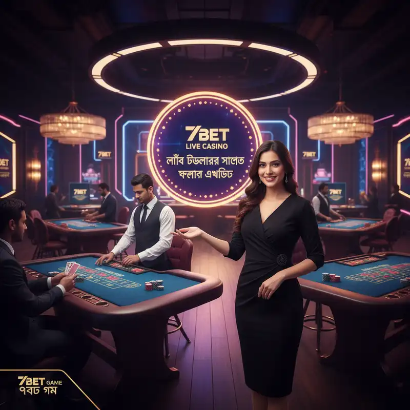 7bet Live Casino ইন্টারফেস এবং লাইভ ডিলার
